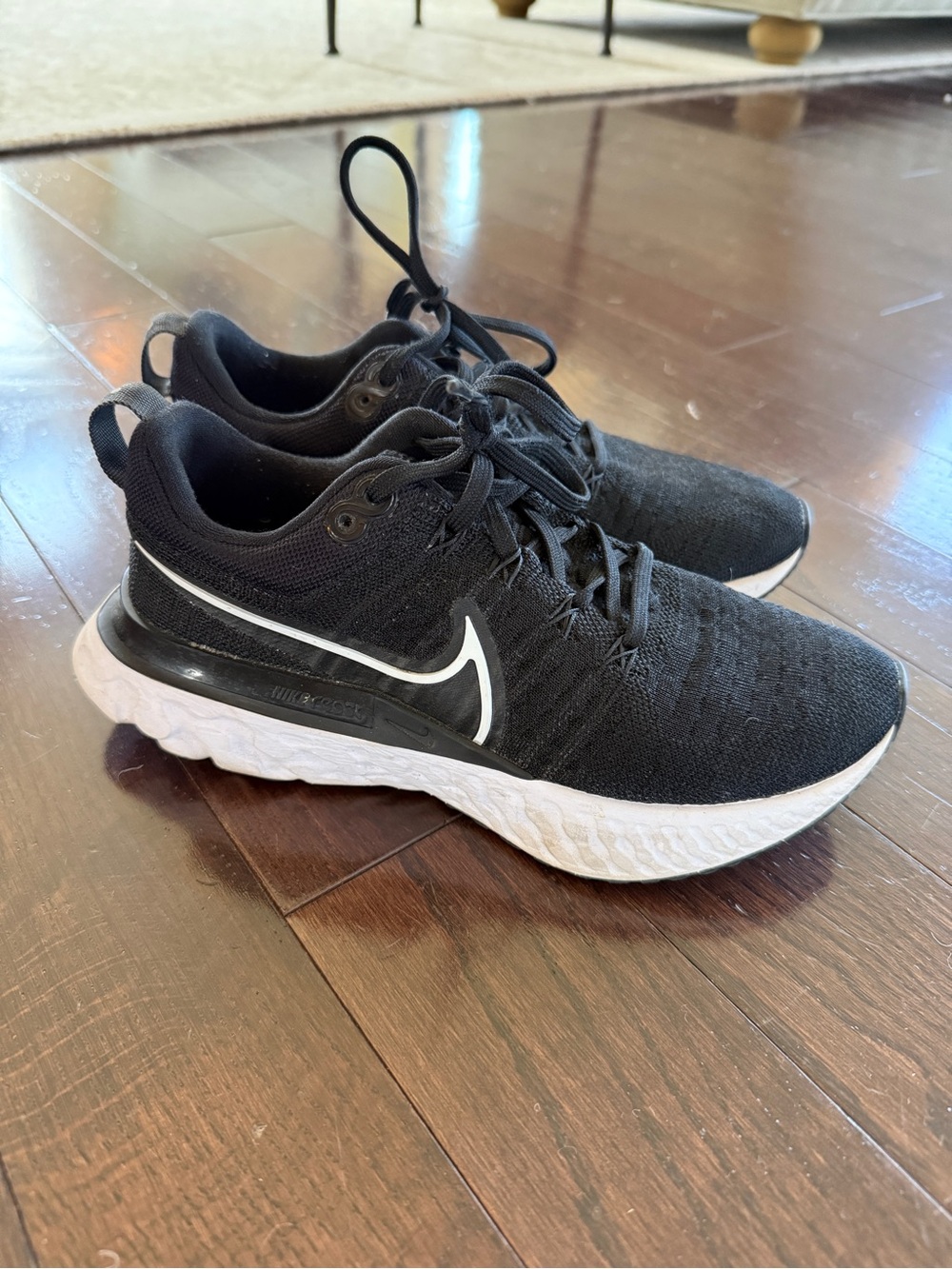 Nike React Infinity Run Flyknit 2 Black Size 6.5